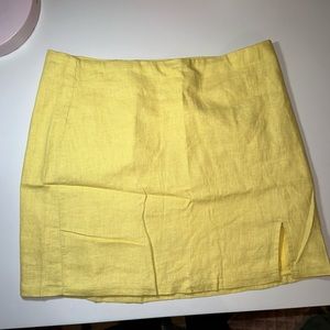 Yellow Mini Skirt
